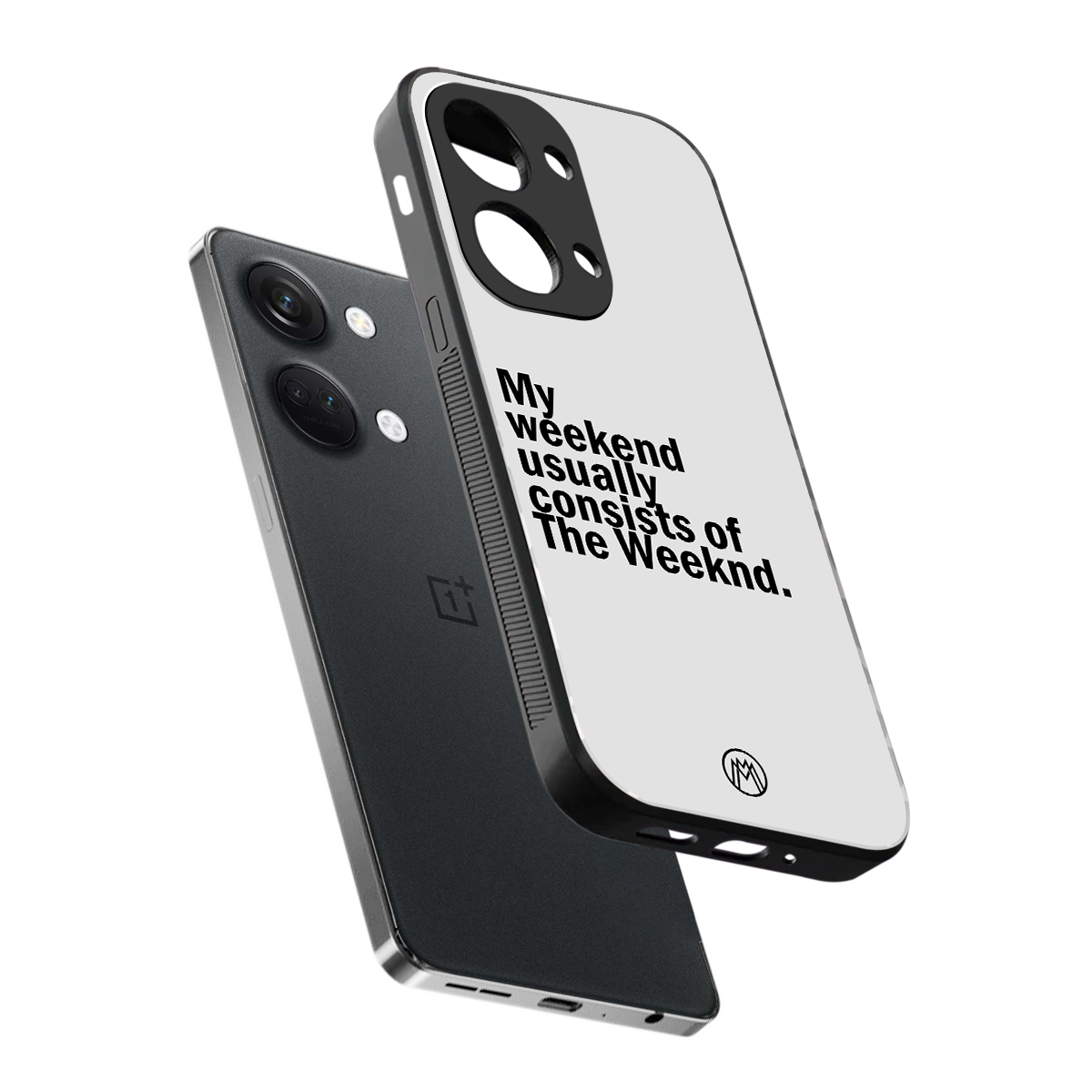 weeknd mood back phone cover | glass case for oneplus nord 3
