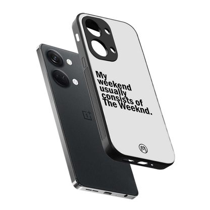 weeknd mood back phone cover | glass case for oneplus nord 3