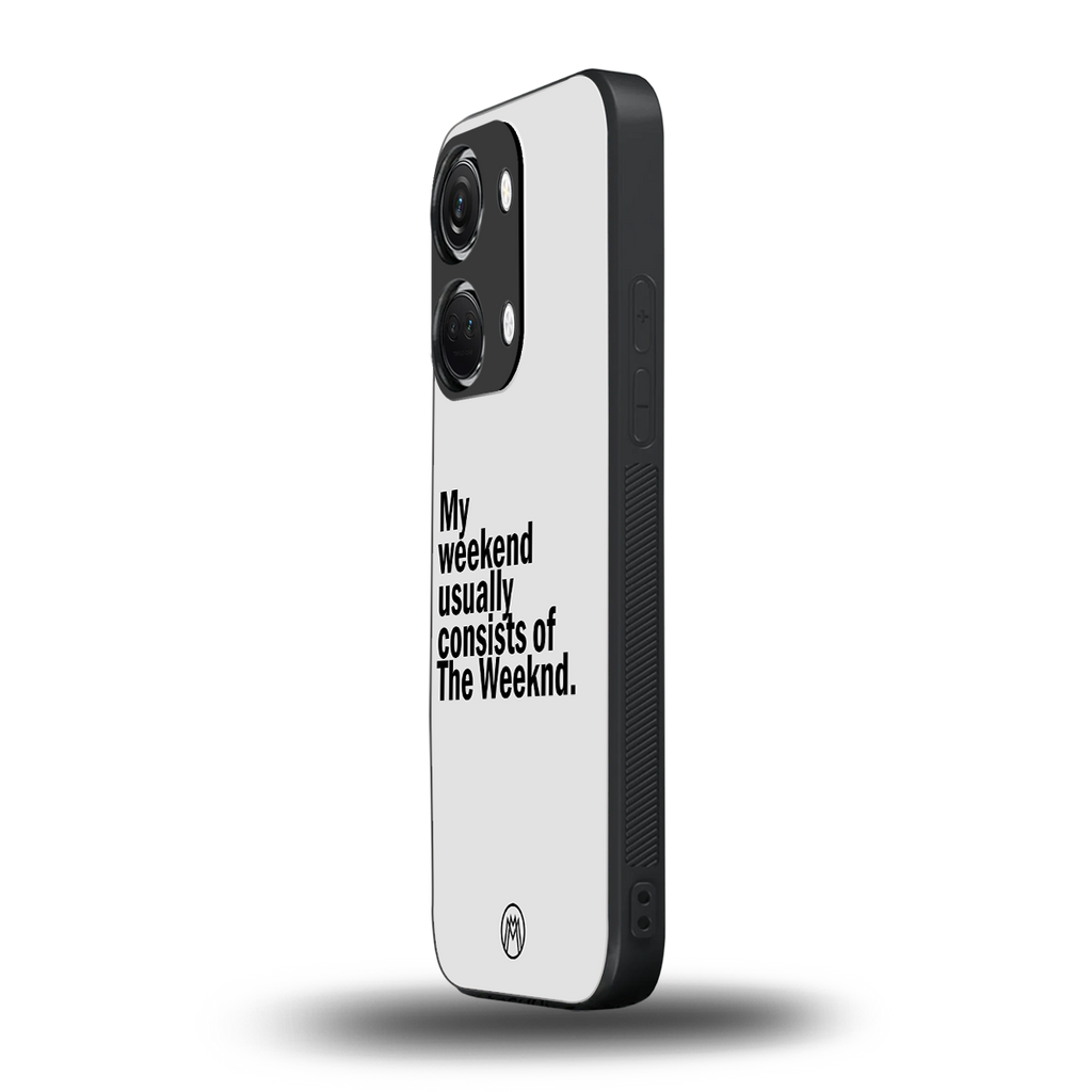 weeknd mood back phone cover | glass case for oneplus nord 3