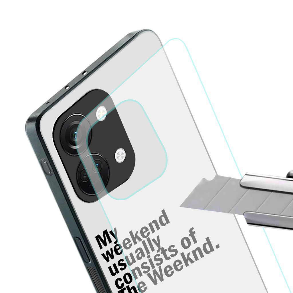 weeknd mood back phone cover | glass case for oneplus nord 3