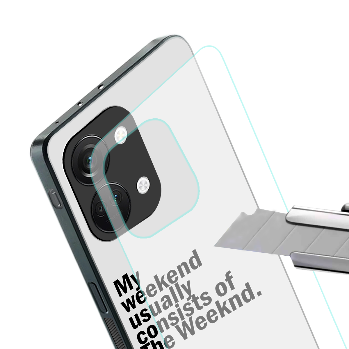weeknd mood back phone cover | glass case for oneplus nord 3