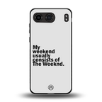 weeknd mood back phone cover | glass case for oneplus nord 4