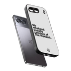 weeknd mood back phone cover | glass case for oneplus nord 4