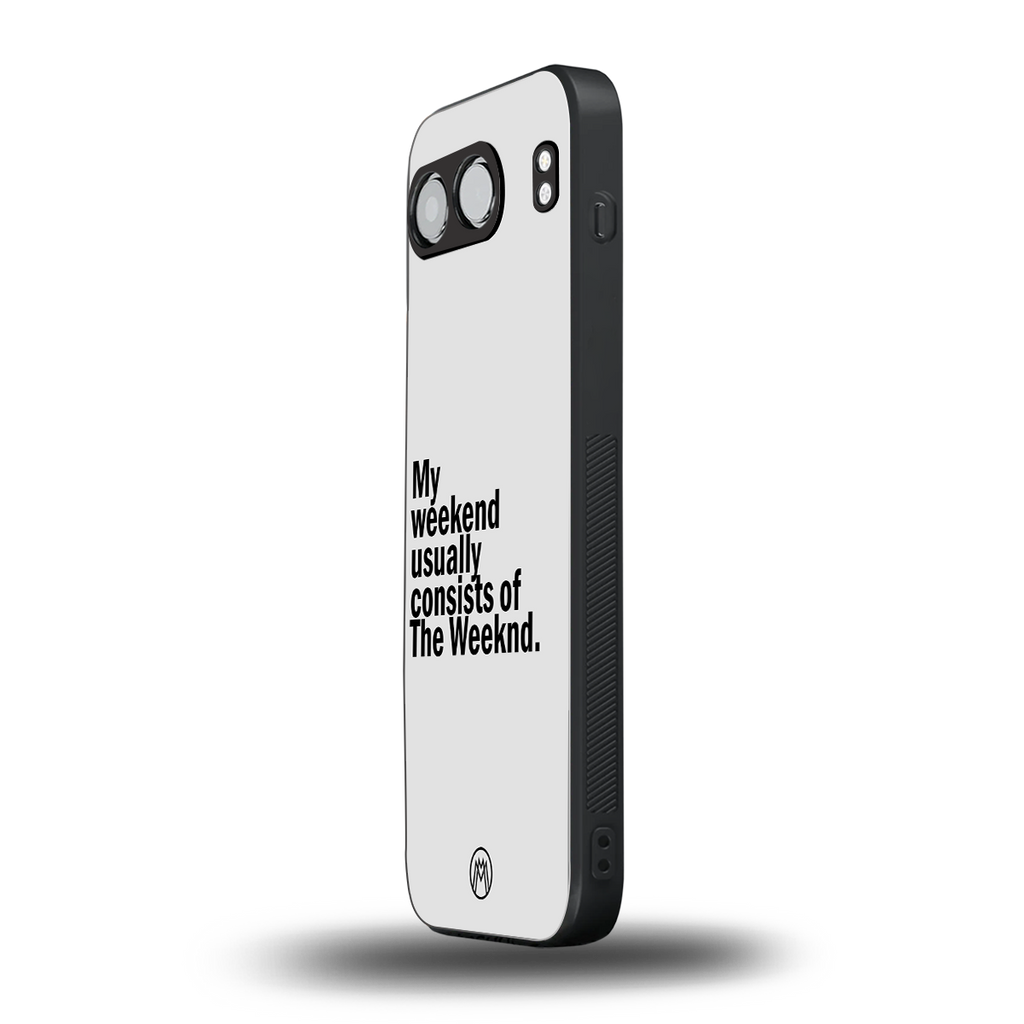 weeknd mood back phone cover | glass case for oneplus nord 4