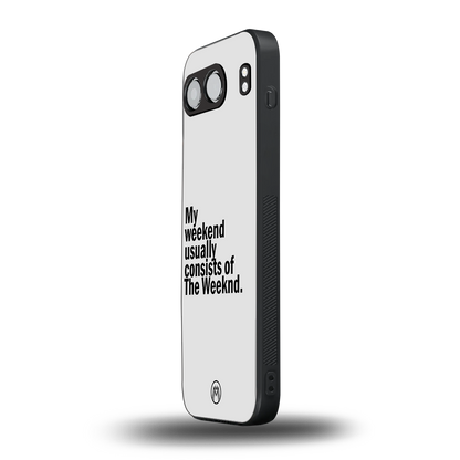 weeknd mood back phone cover | glass case for oneplus nord 4