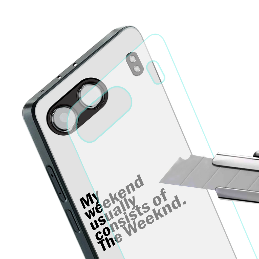 weeknd mood back phone cover | glass case for oneplus nord 4