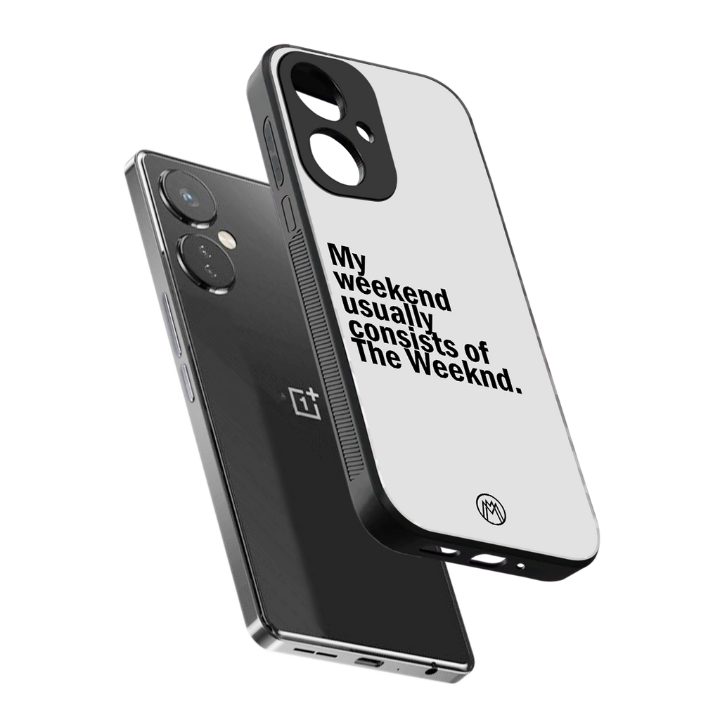 weeknd mood back phone cover | glass case for oneplus nord ce 3