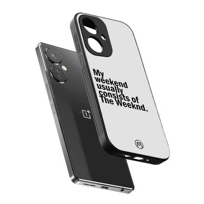 weeknd mood back phone cover | glass case for oneplus nord ce 3