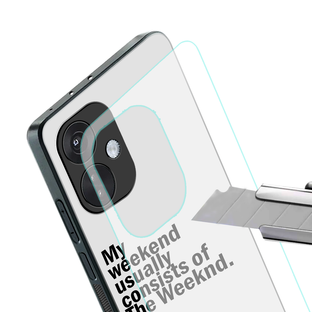 weeknd mood back phone cover | glass case for oneplus nord ce 3