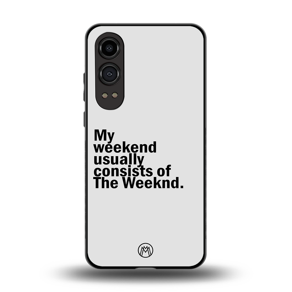weeknd mood back phone cover | glass case for oneplus nord ce 4 lite