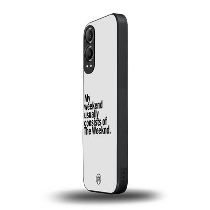 weeknd mood back phone cover | glass case for oneplus nord ce 4 lite