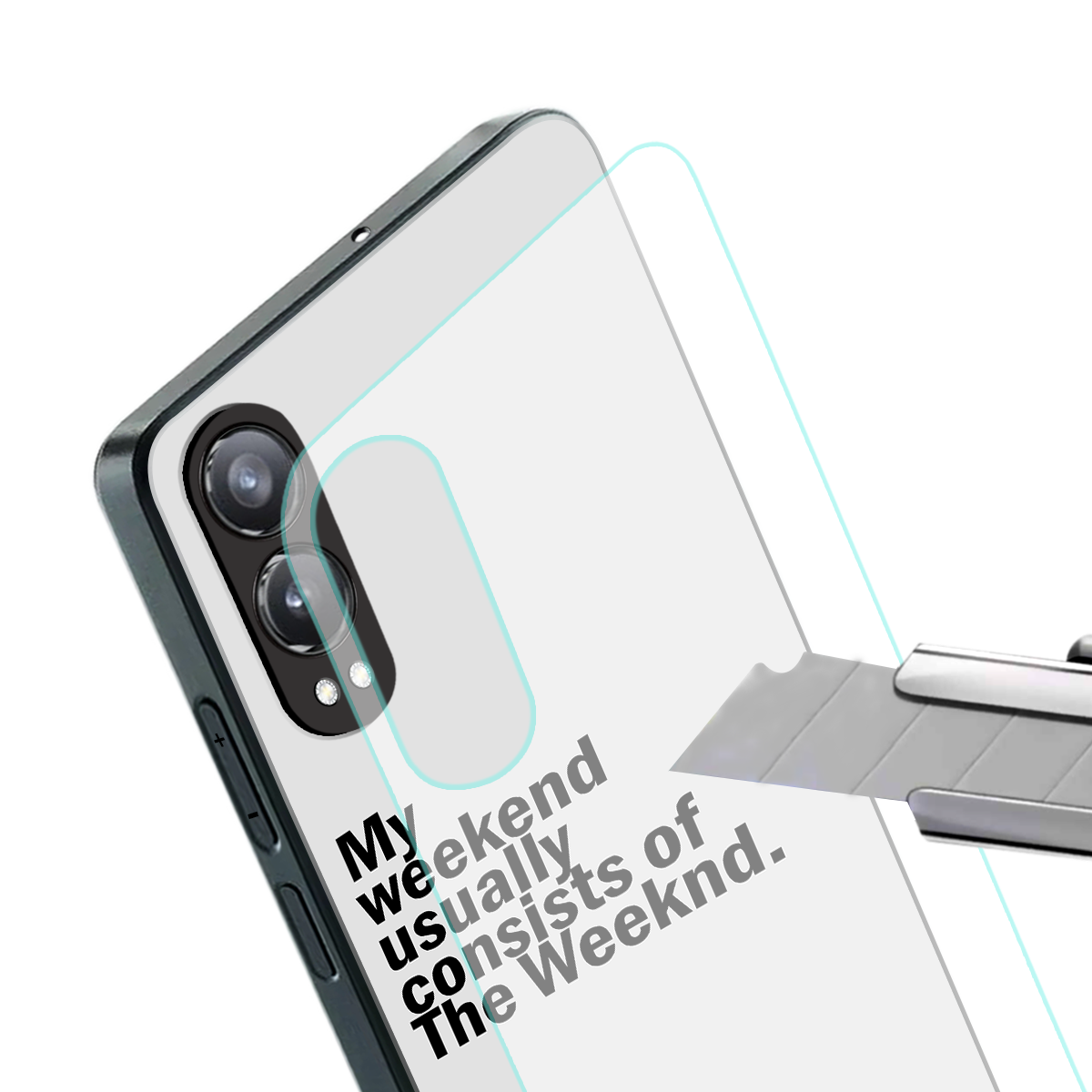 weeknd mood back phone cover | glass case for oneplus nord ce 4 lite