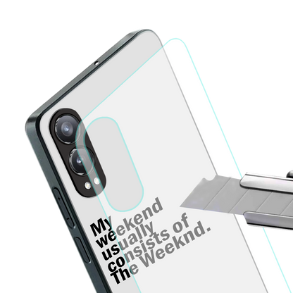 weeknd mood back phone cover | glass case for oneplus nord ce 4 lite