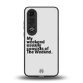 weeknd mood back phone cover | glass case for oneplus nord ce 4