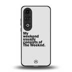 weeknd mood back phone cover | glass case for oneplus nord ce 4