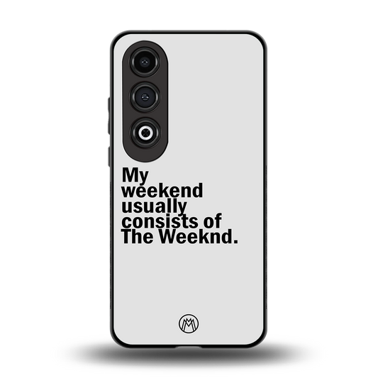 weeknd mood back phone cover | glass case for oneplus nord ce 4