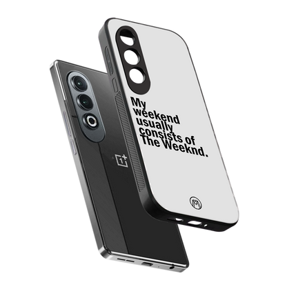 weeknd mood back phone cover | glass case for oneplus nord ce 4