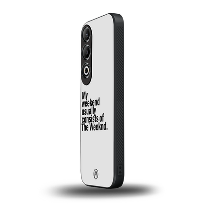 weeknd mood back phone cover | glass case for oneplus nord ce 4