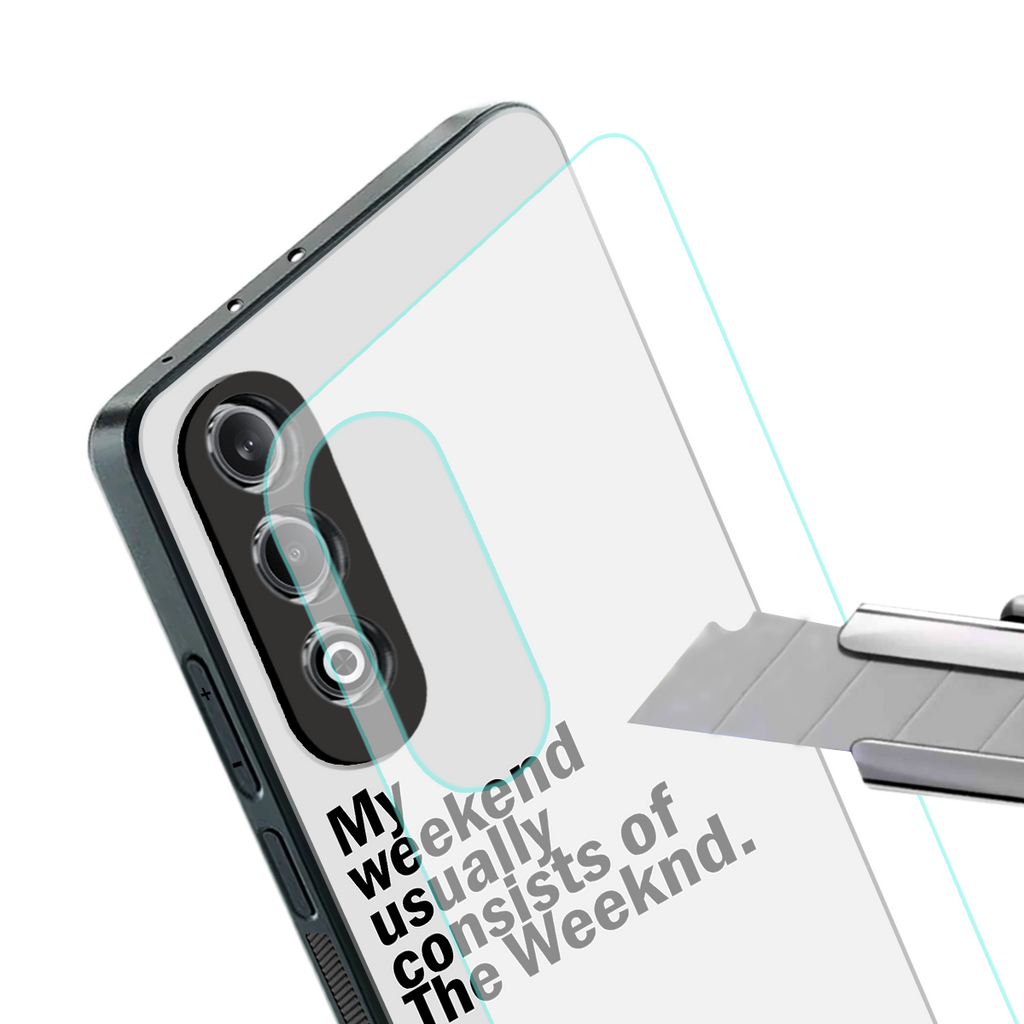 weeknd mood back phone cover | glass case for oneplus nord ce 4