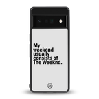 weeknd mood back phone cover | glass case for google pixel 6 pro