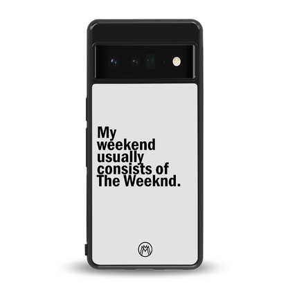 weeknd mood back phone cover | glass case for google pixel 6 pro