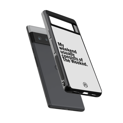 weeknd mood back phone cover | glass case for google pixel 6 pro
