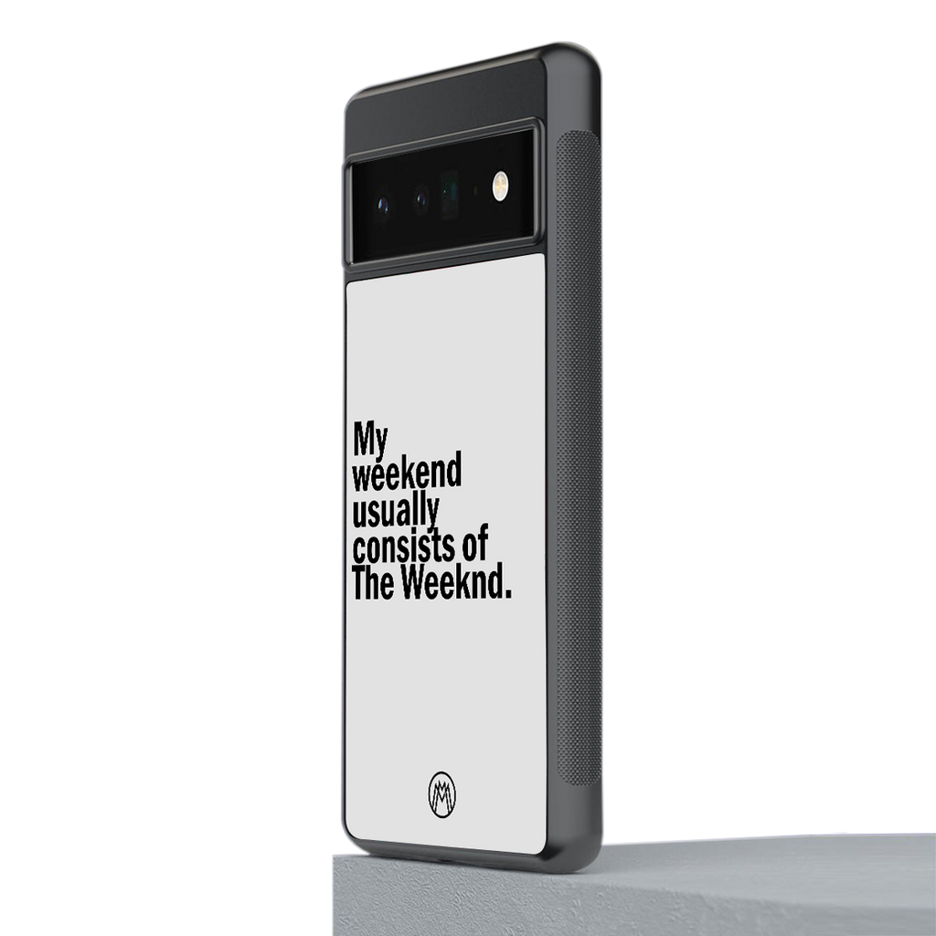 weeknd mood back phone cover | glass case for google pixel 6 pro