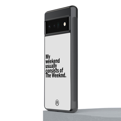weeknd mood back phone cover | glass case for google pixel 6 pro