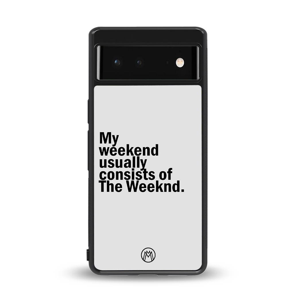 weeknd mood back phone cover | glass case for Google Pixel 6A