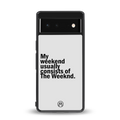 weeknd mood back phone cover | glass case for Google Pixel 6A