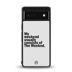 weeknd mood back phone cover | glass case for Google Pixel 6A