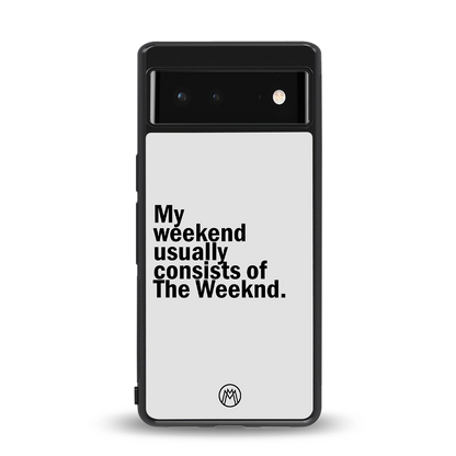 weeknd mood back phone cover | glass case for Google Pixel 6A