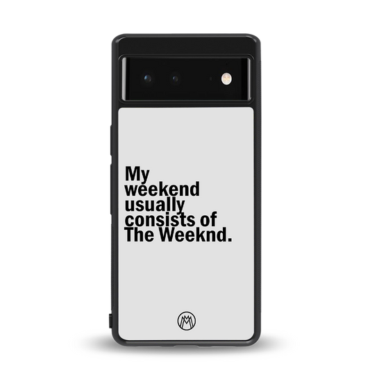 weeknd mood back phone cover | glass case for Google Pixel 6A