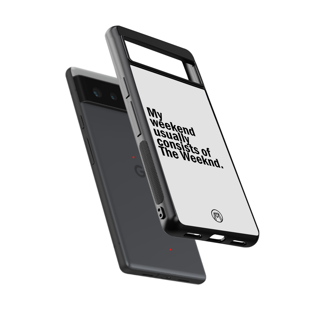 weeknd mood back phone cover | glass case for google pixel 6