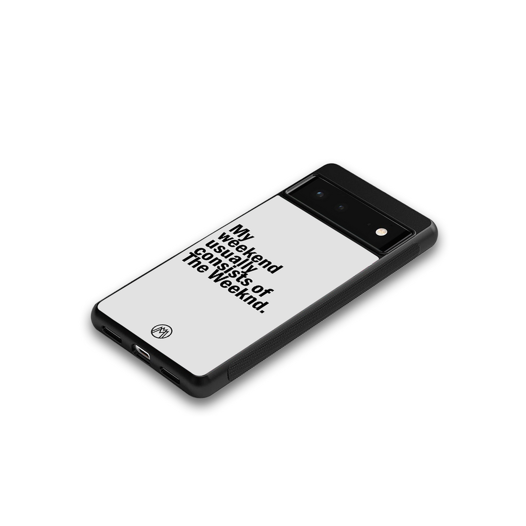 weeknd mood back phone cover | glass case for google pixel 6