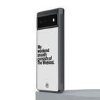 weeknd mood back phone cover | glass case for google pixel 6