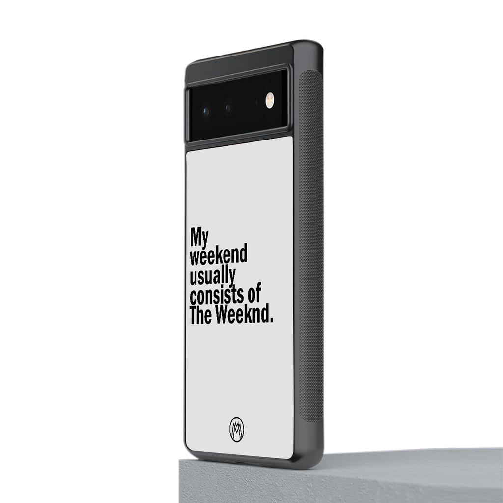 weeknd mood back phone cover | glass case for Google Pixel 6A