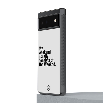 weeknd mood back phone cover | glass case for Google Pixel 6A