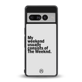 weeknd mood back phone cover | glass case for google pixel 7 pro