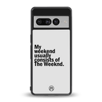 weeknd mood back phone cover | glass case for google pixel 7 pro