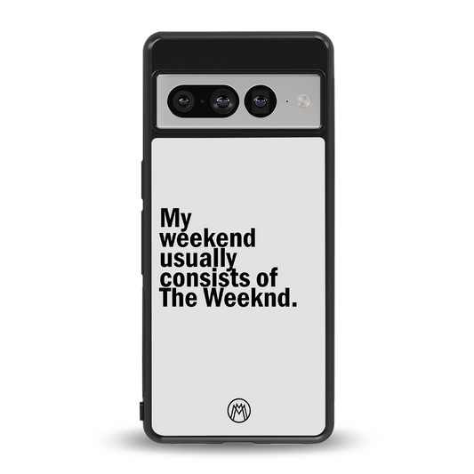 weeknd mood back phone cover | glass case for google pixel 7 pro