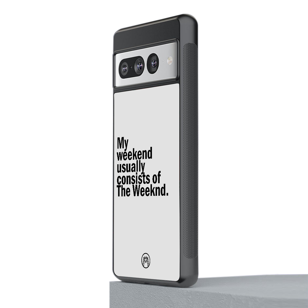 weeknd mood back phone cover | glass case for google pixel 7 pro