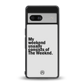 weeknd mood back phone cover | glass case for Google Pixel 7