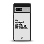 weeknd mood back phone cover | glass case for Google Pixel 7