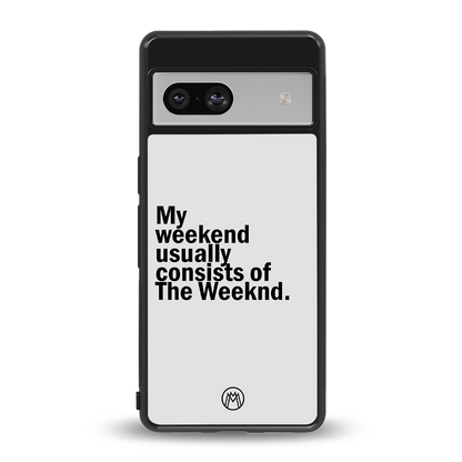 weeknd mood back phone cover | glass case for Google Pixel 7