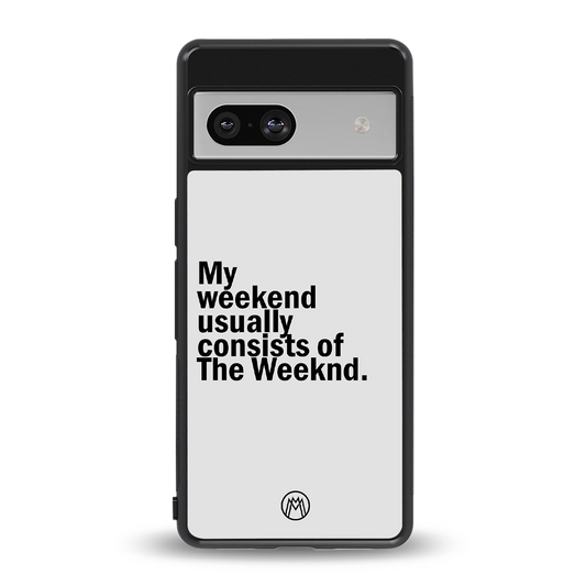 weeknd mood back phone cover | glass case for Google Pixel 7
