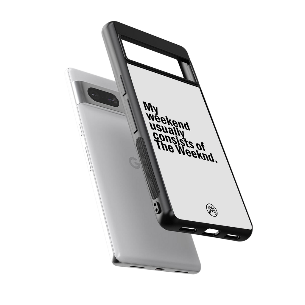weeknd mood back phone cover | glass case for Google Pixel 7