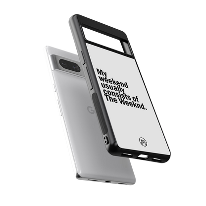 weeknd mood back phone cover | glass case for Google Pixel 7A