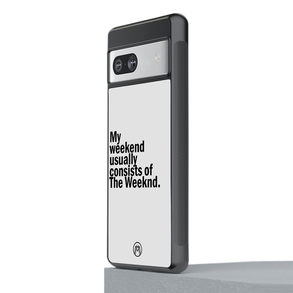 weeknd mood back phone cover | glass case for Google Pixel 7