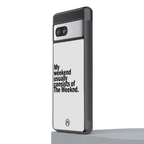 weeknd mood back phone cover | glass case for Google Pixel 7